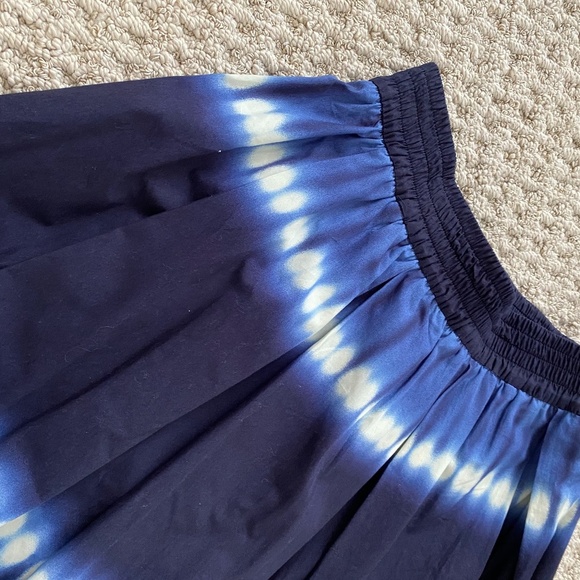 Zara Blue Tie-Dye Midi Skirt XS - Picture 6 of 7